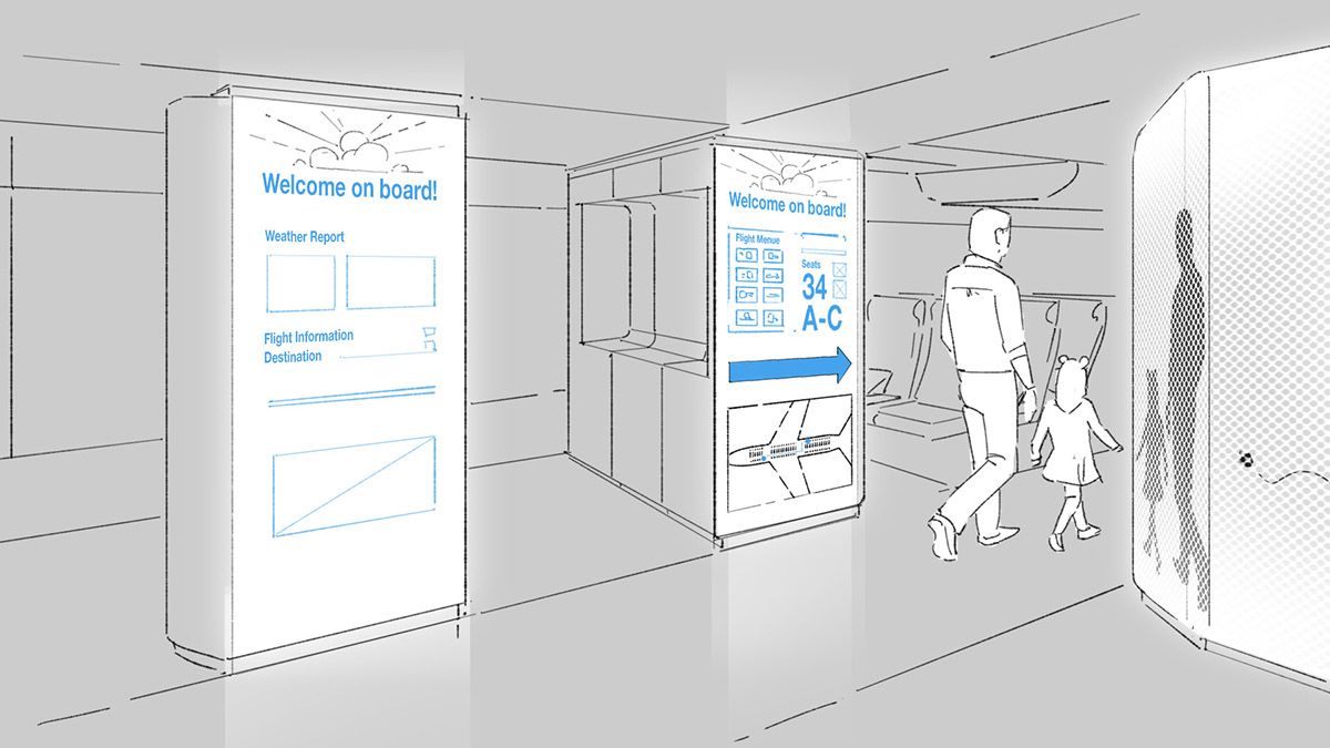 Blynk Airbus Airspace Cabin Vision 2030 3D Animation Storyboard
